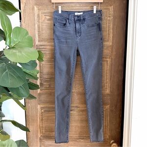 Madewell 9” Mid-Rise Skinny Gray Jeans Size 26